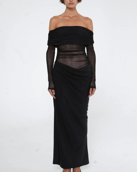 YASMIN OFF SHOULDER MAXI