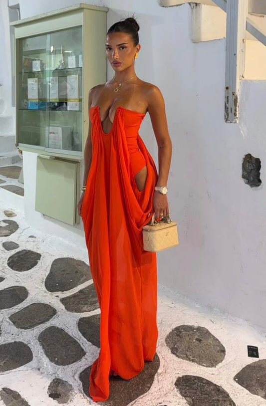 SOL RIO MAXI DRESS RED