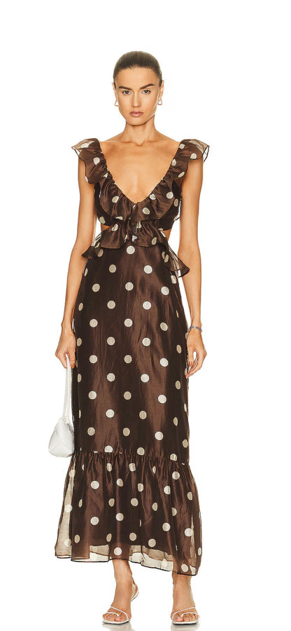 VIVI FRILL MAXI DRESS